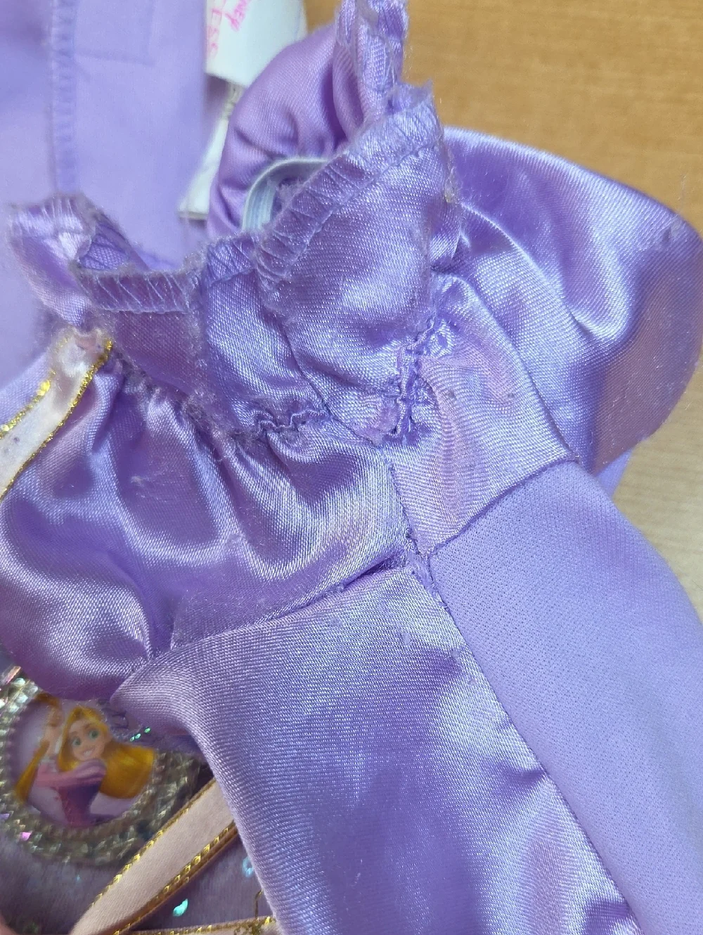 Disney Princess Costume Dress Rapunzel Purple Lavender Size Girl S (4-6) - Picture 7 of 8